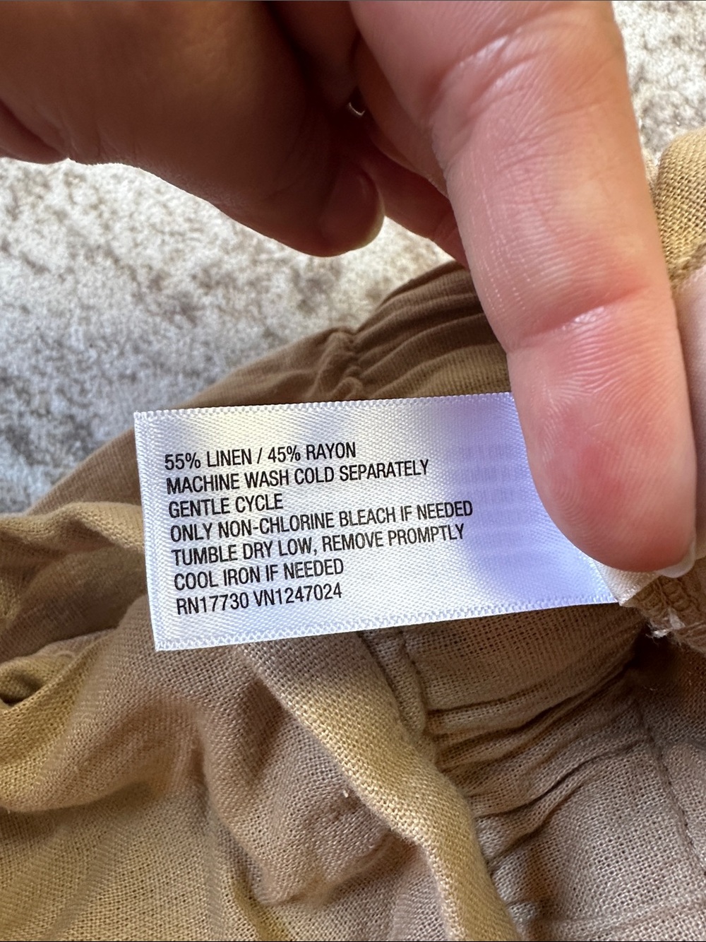 Universal Thread Tan Button-Front Maxi Skirt with Ruched Waist - Picture 4 of 4